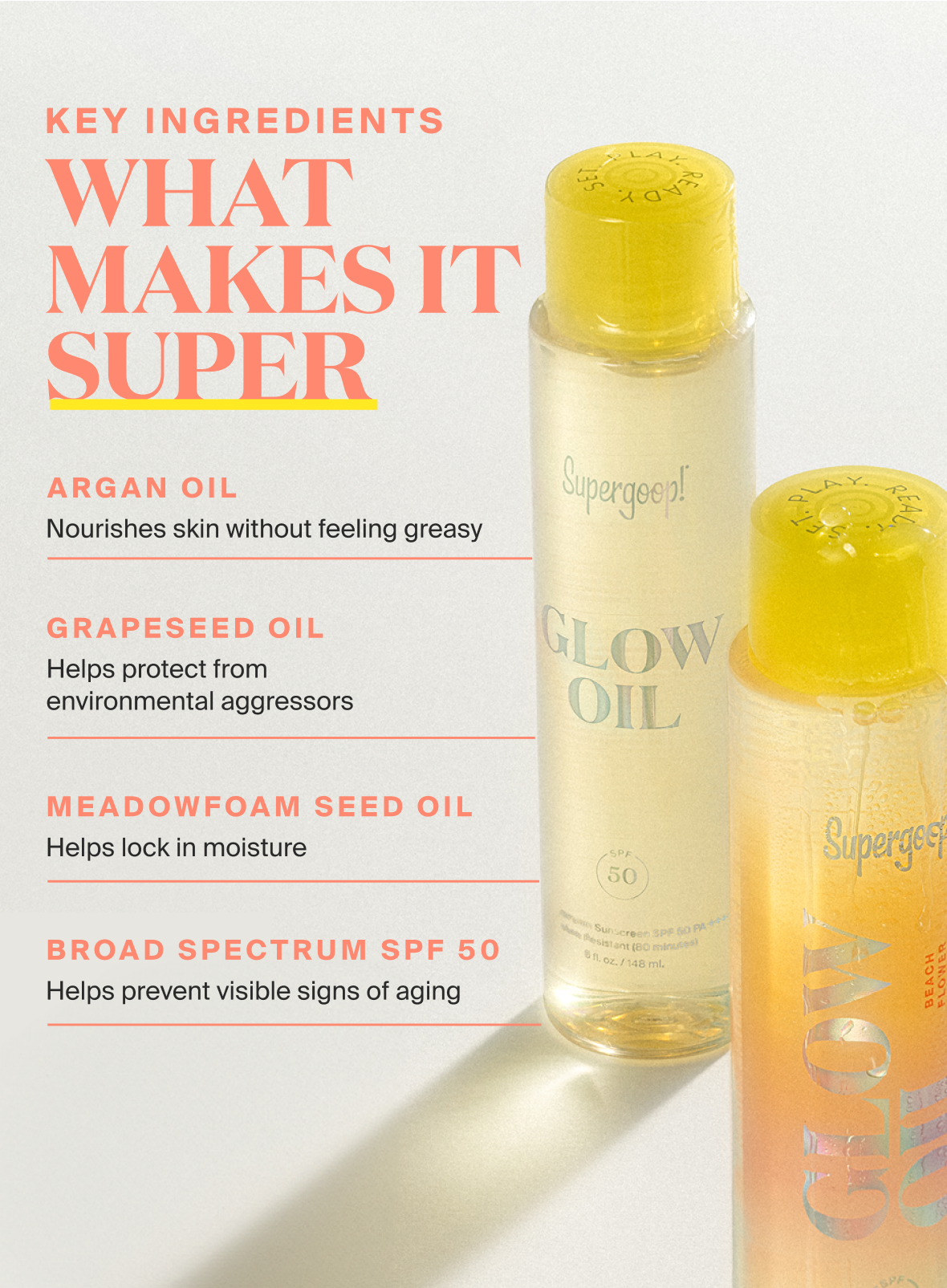 Supergoop! Glow Oil SPF50 5oz