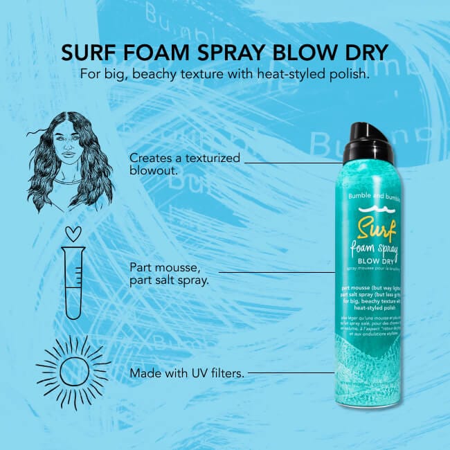 Bumble and Bumble Surf Foam Spray Blow Dry 4oz