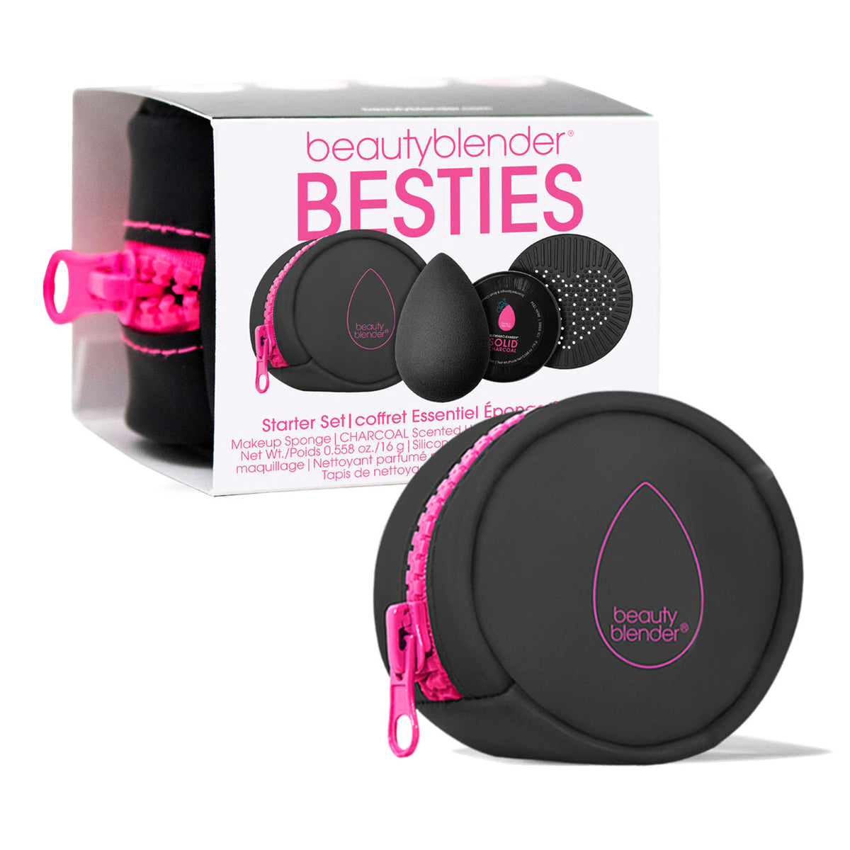 beautyblender BESTIES Blend & Cleanse Starter Set (Charcoal Edition)