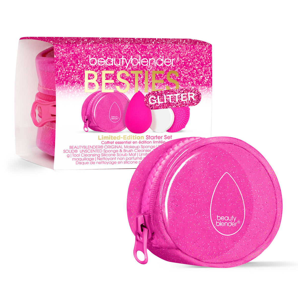 beautyblender Besties Glitter Blend & Cleanse 4-Piece Starter Set