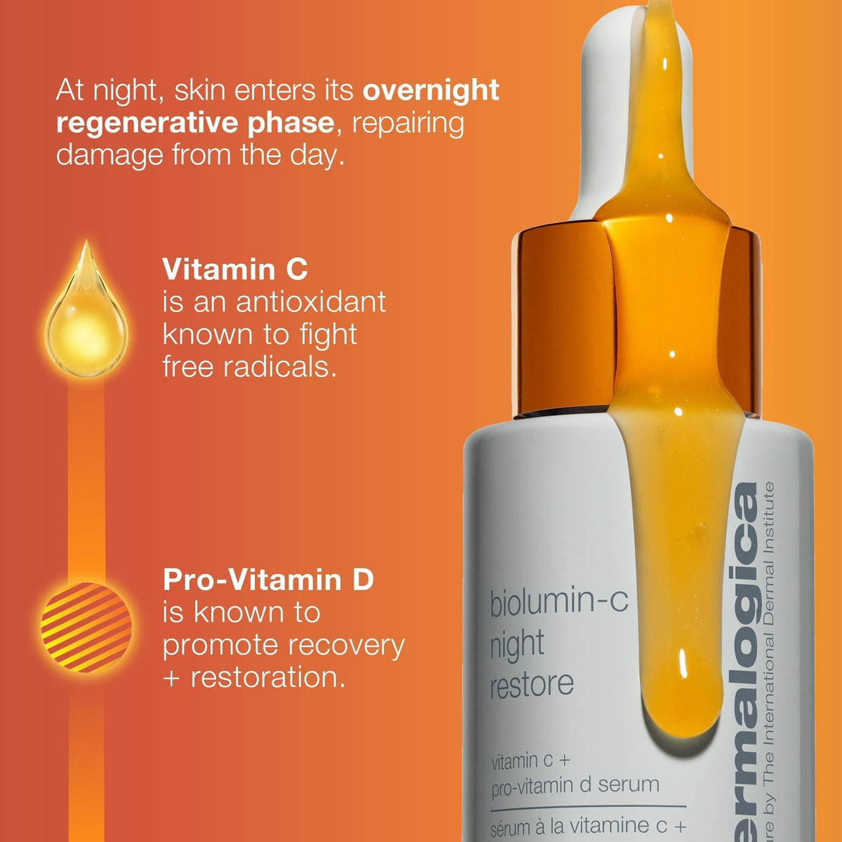 Dermalogica Biolumin-C Night Restore Serum 0.85oz