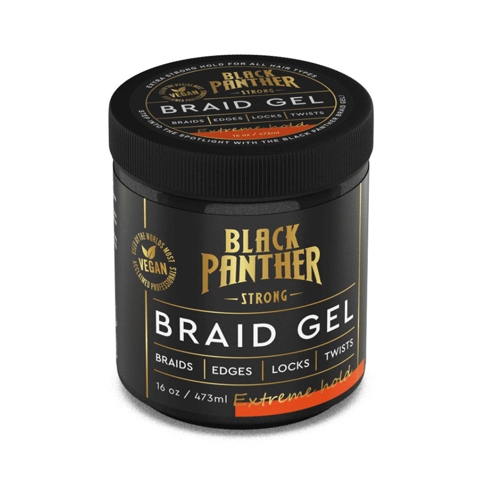 Black Panther Strong Braid Gel Extreme Hold 16oz