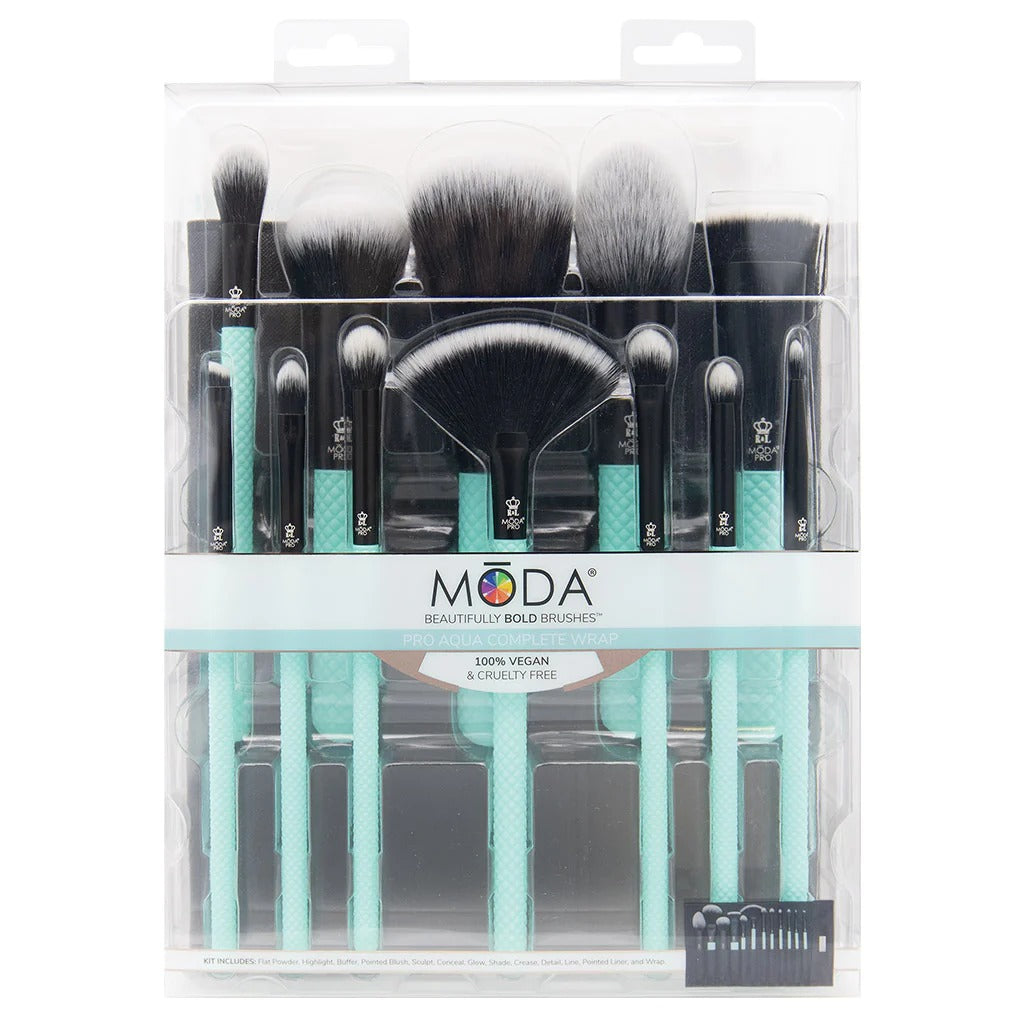 Royal & Langnickel MODA Pro 13pc Aqua Complete Wrap Kit