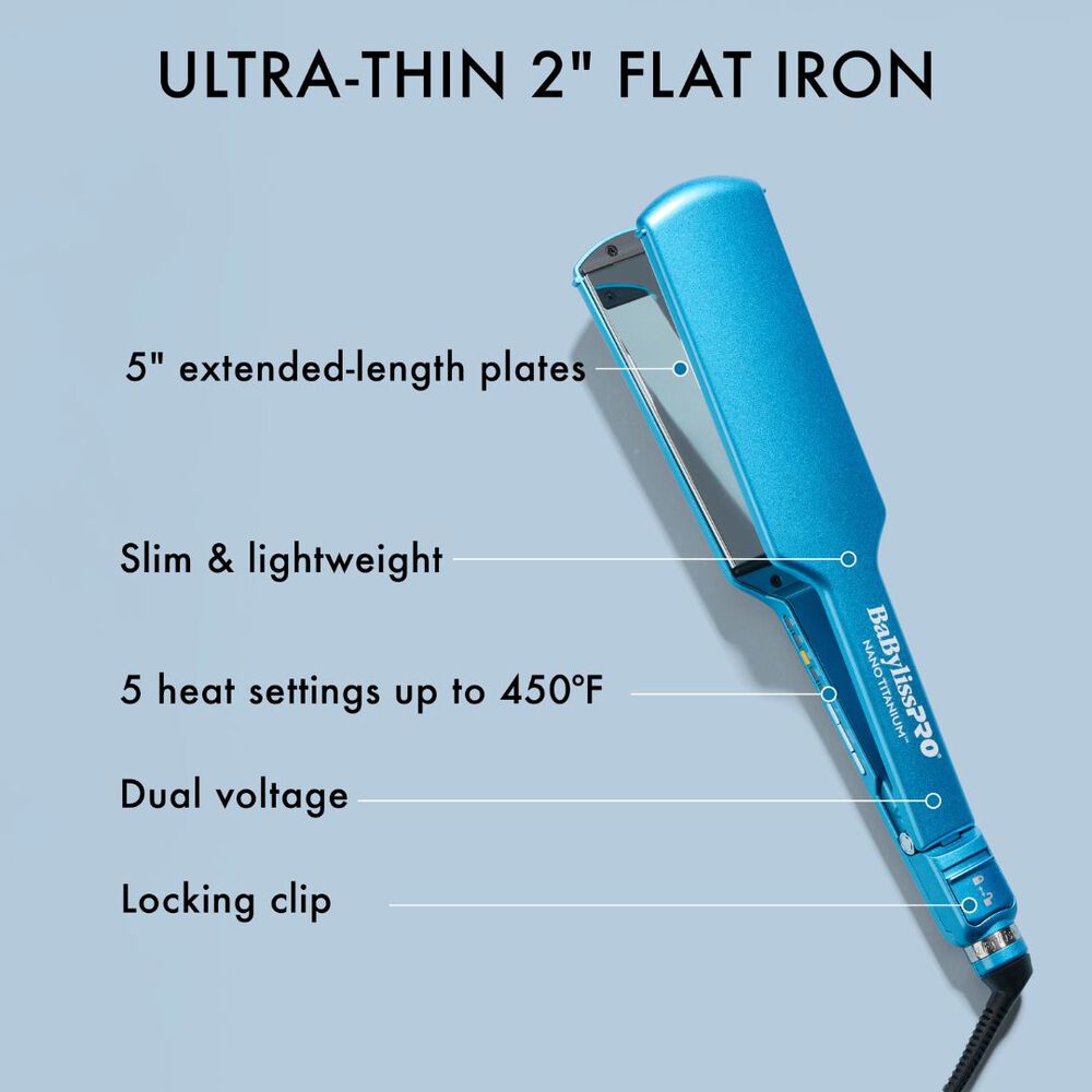 Babyliss Nano Titanium 2" Digital Ultra-Thin Flat Iron