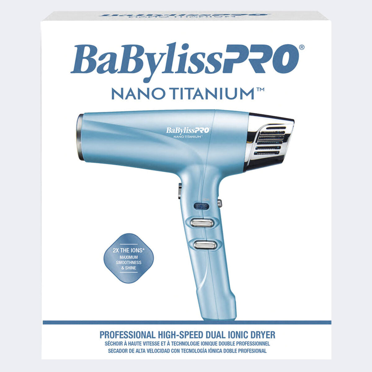 Babyliss PRO Nano Titanium Professional High-Speed Dual Ionic Dryer