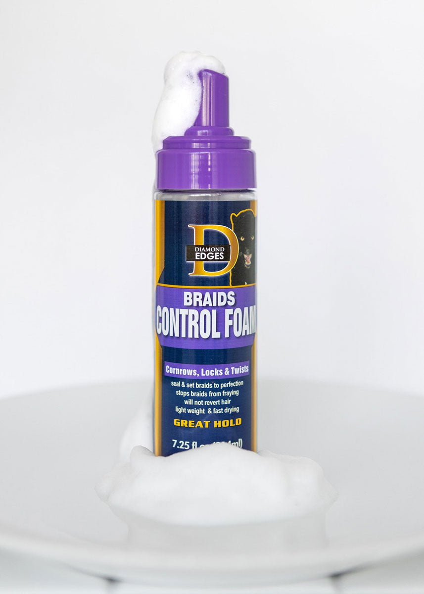 Black Panther Diamond Edges Braids Control Foam 7.25oz
