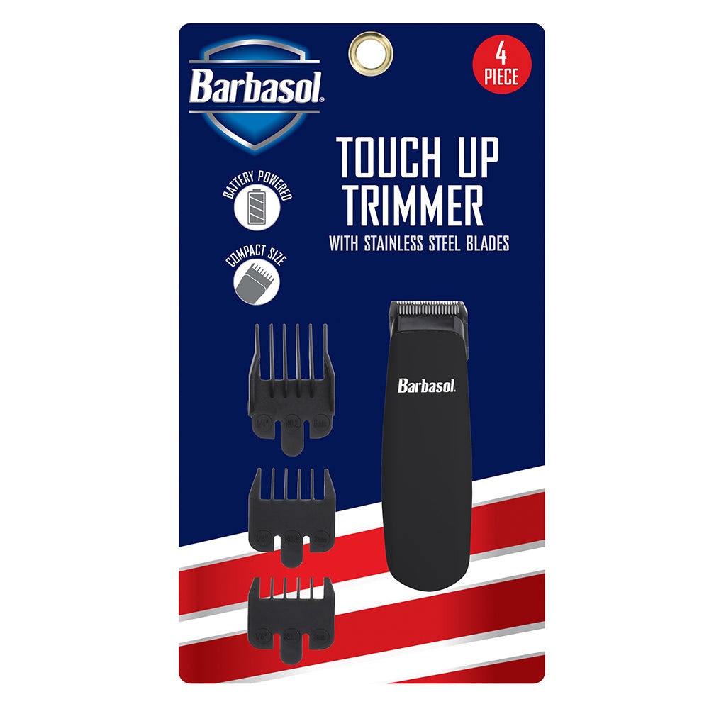 Barbasol Touch Up Trimmer 4-Piece with Stainless Steel Blades