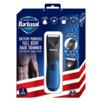 Barbasol Battery Powered Full Body Hair Trimmer Heat Resistant Ceramic Blades 5 Piece