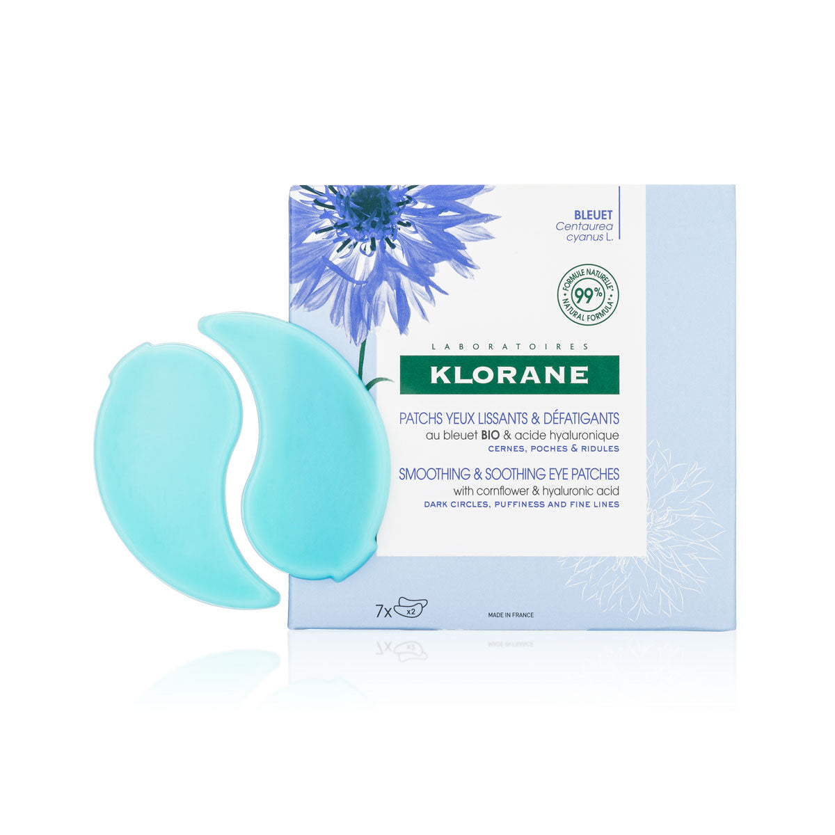 Klorane Smoothing and Soothing Eye Patches with Cornflower - 7 Pairs