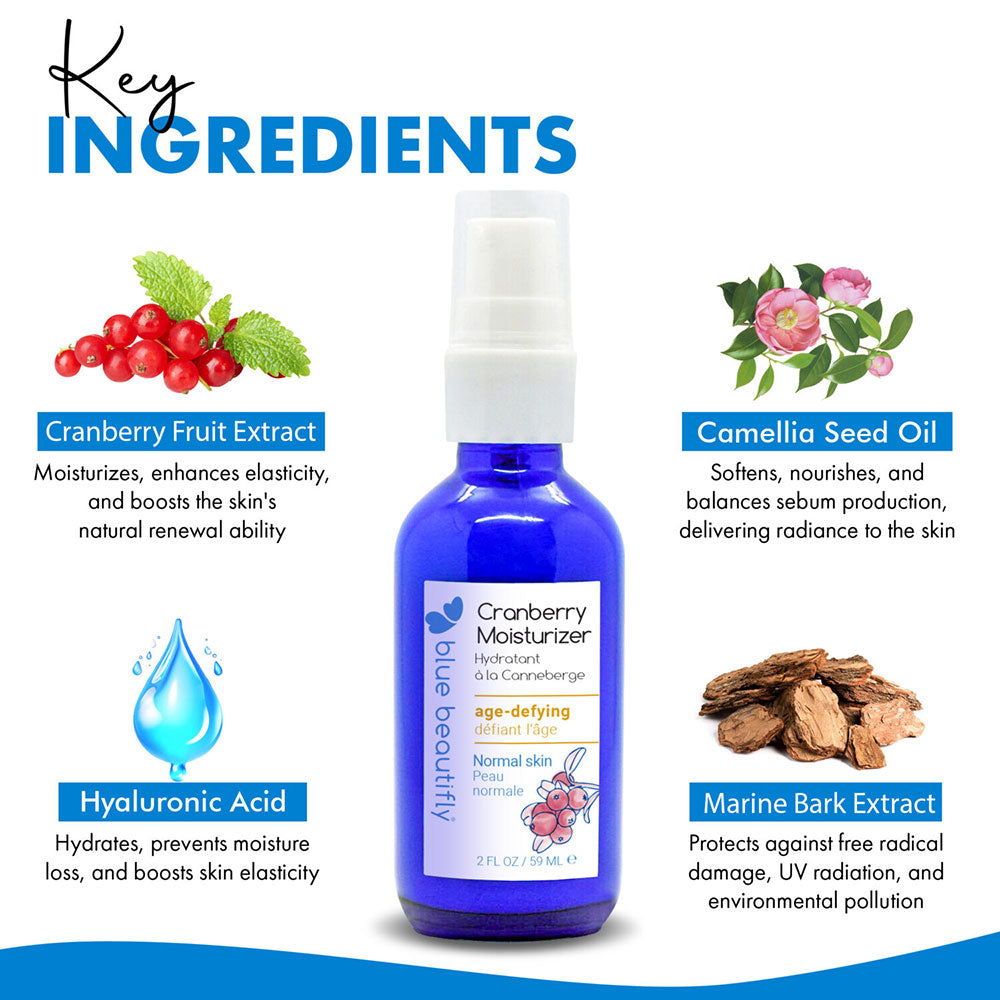 Blue Beautifly Cranberry Moisturizer 2oz