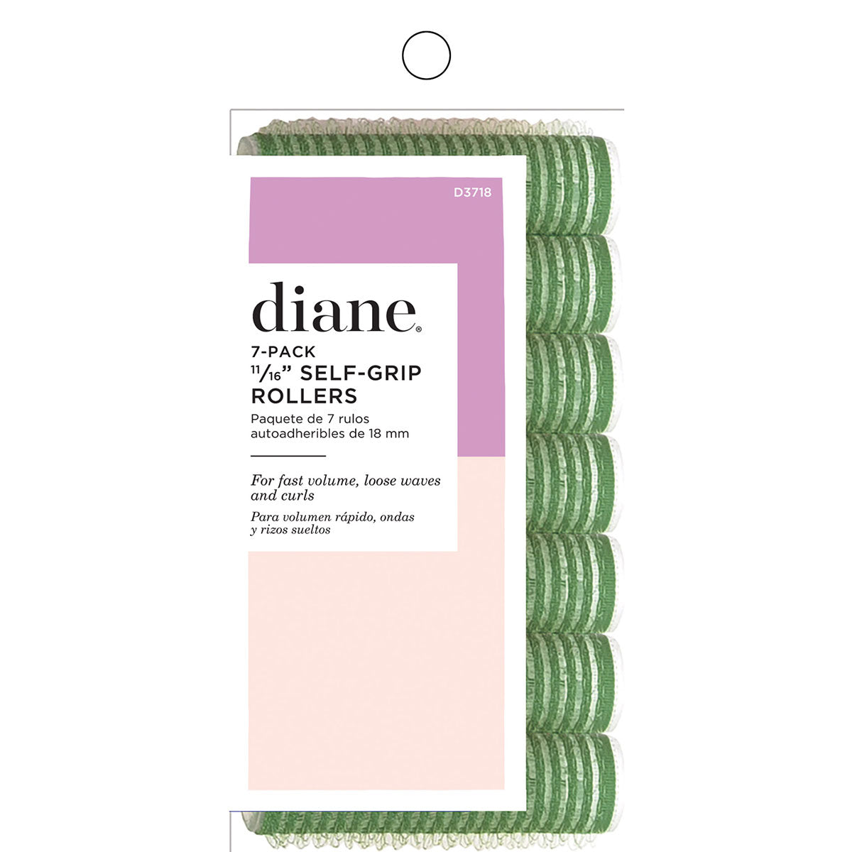 Fromm Diane D3718 Self Grip Rollers 11/16" Green 7pk