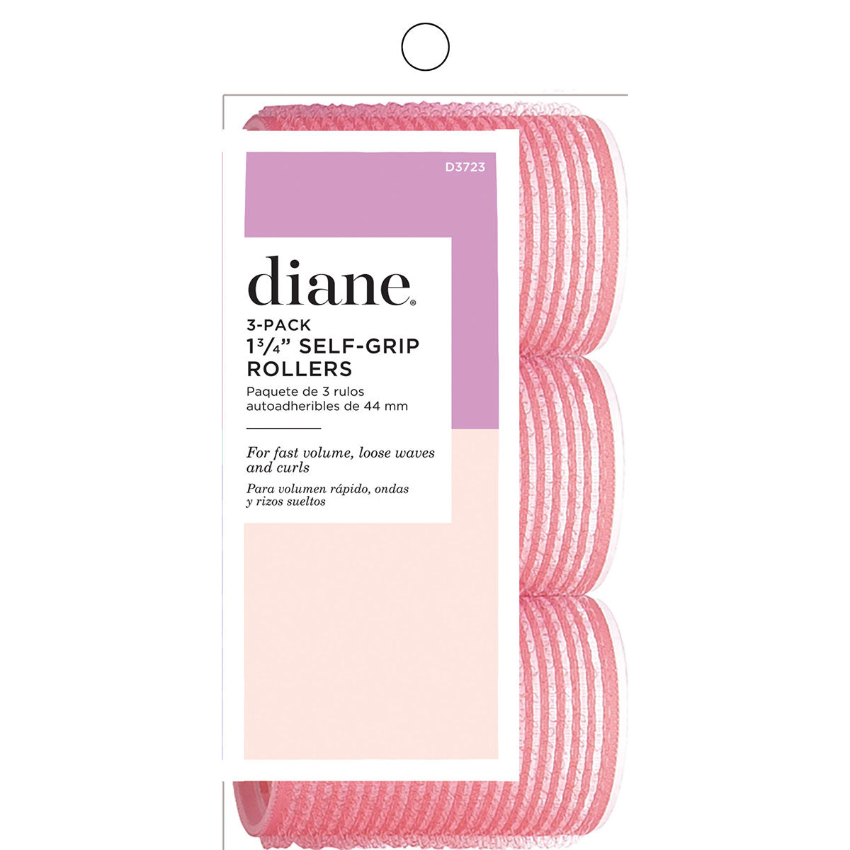 Fromm Diane D3723 Self Grip Rollers 1 3/4" Pink 3pk