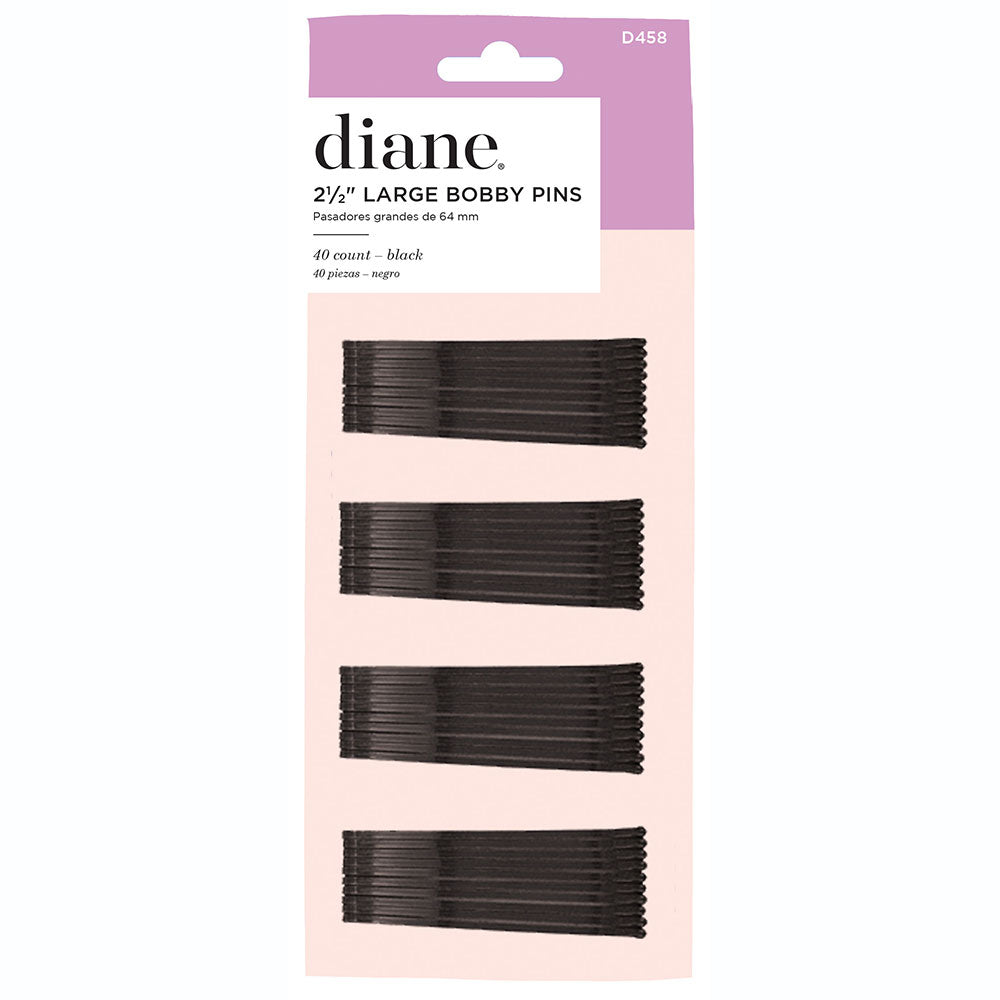 Fromm Diane D458 Large Bobby Pins 2 1/2 Inch Black 40pk