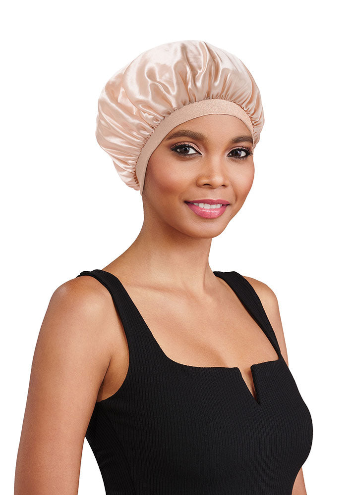 Fromm Diane D7320 Premium Silky Satin Bonnet Champagne