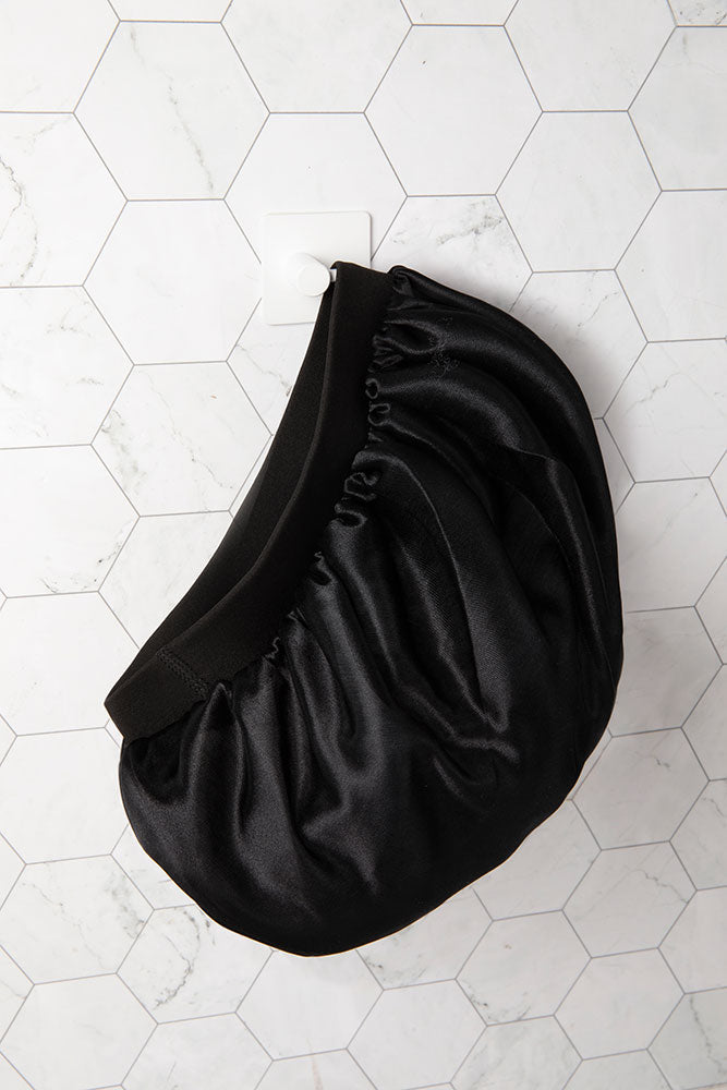 Fromm Diane D7324 Premium Silky Satin Bonnet 2pk - Leopard and Black