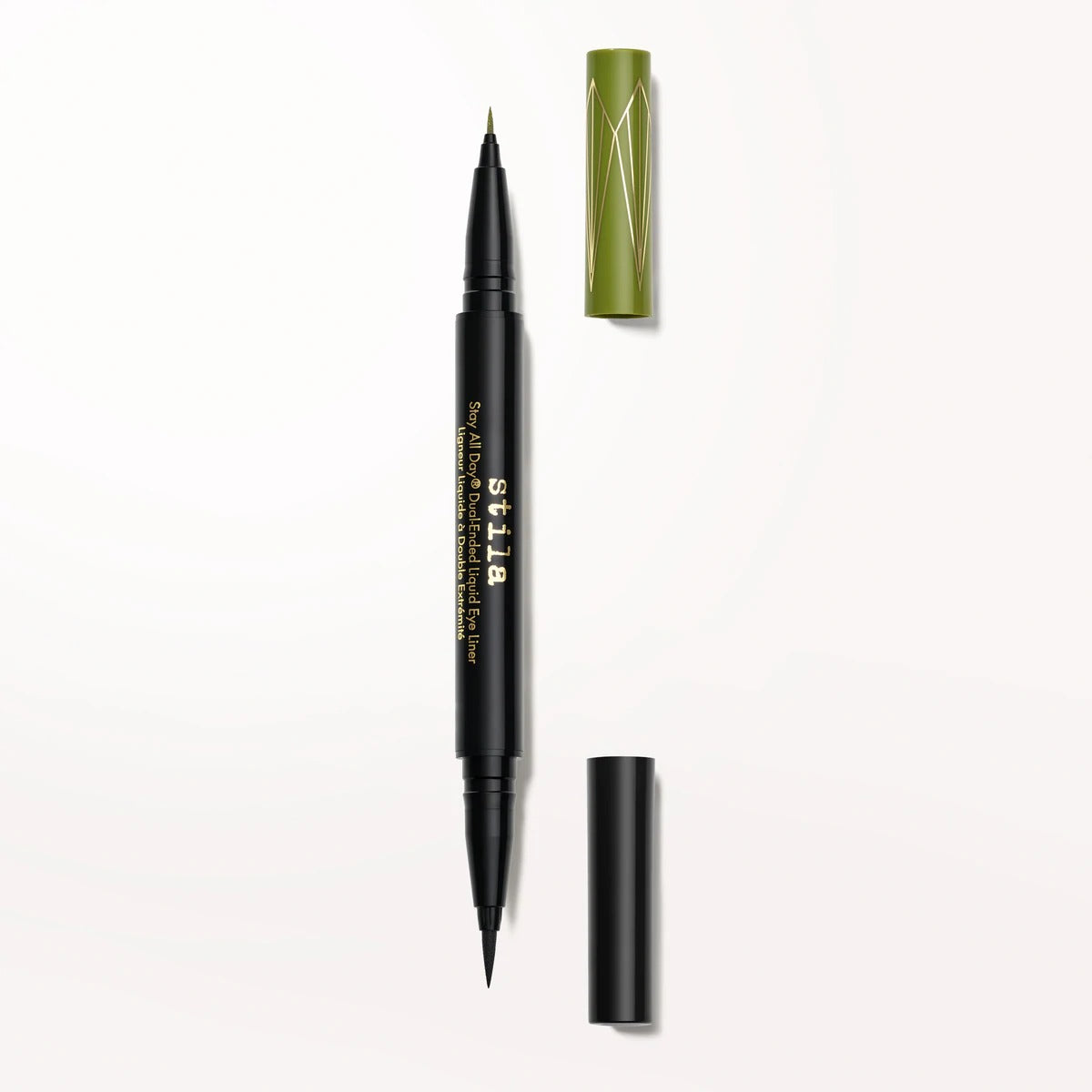 Stila Stay All Day® Dual-Ended Liquid Eye Liner: Shimmer Micro Tip - Mojito / Intense Black