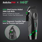 BaBylissPRO® x Tomb45® Wireless-Charging Clipper (Charging Pad NOT Included)
