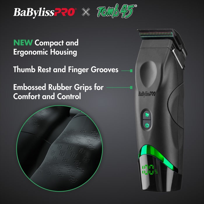 BaBylissPRO® x Tomb45® Wireless-Charging Clipper (Charging Pad NOT Included)
