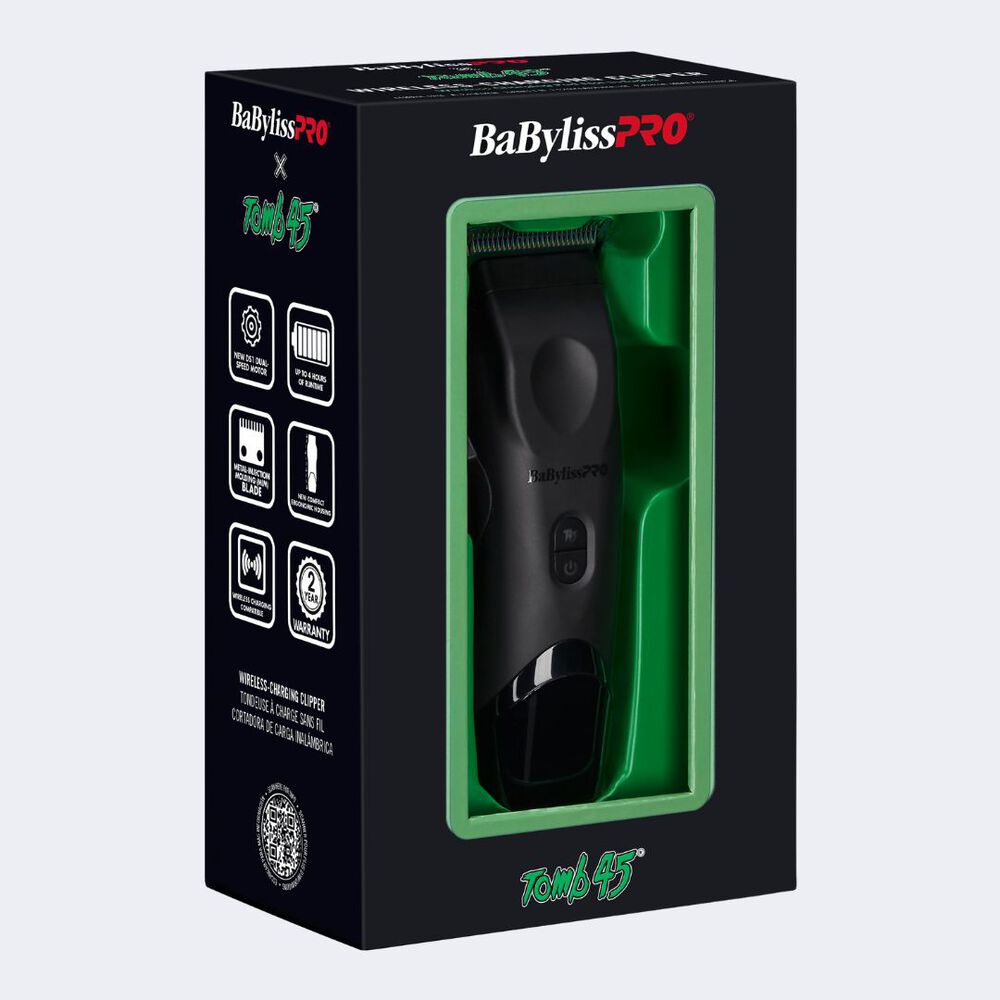 BaBylissPRO® x Tomb45® Wireless-Charging Clipper (Charging Pad NOT Included)