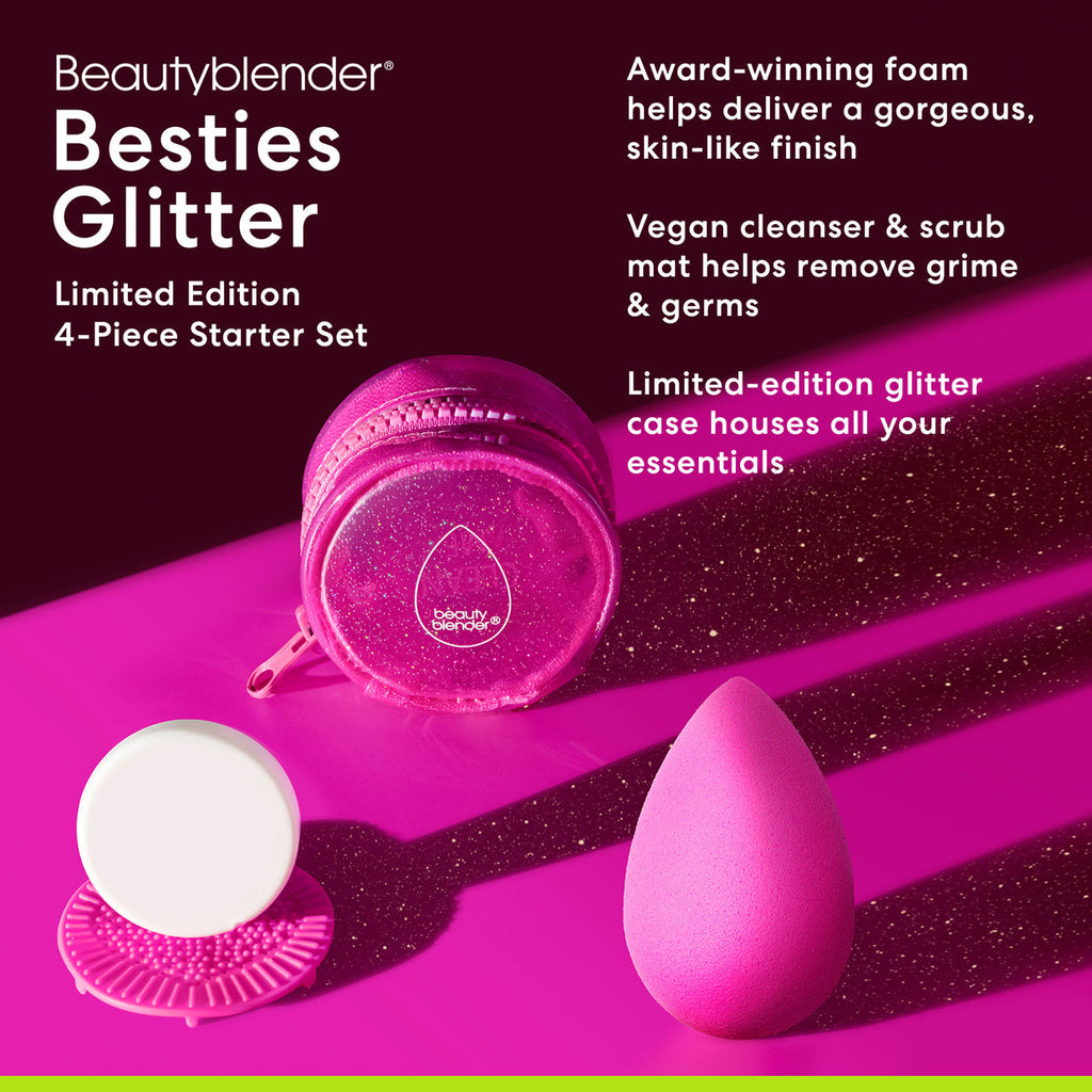 beautyblender Besties Glitter Blend & Cleanse 4-Piece Starter Set