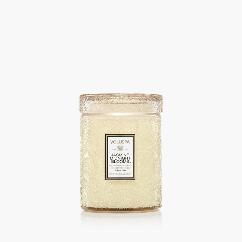Voluspa Jasmine Midnight Blooms Small Jar Candle 5.5oz
