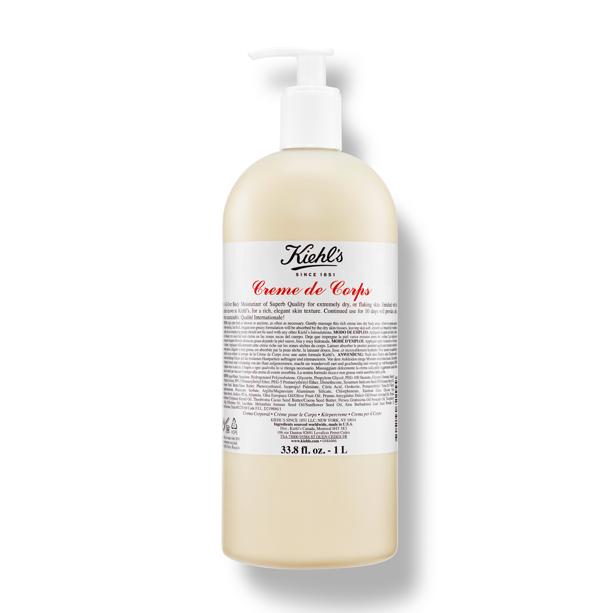 Kiehl's Creme de Corps with Pump 16.9oz