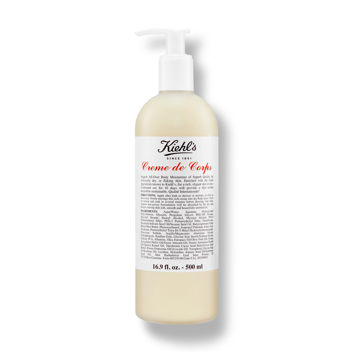 Kiehl's Creme de Corps with Pump 16.9oz