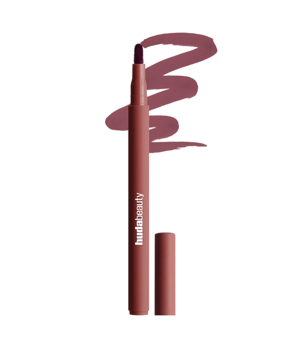 Huda Beauty Lip Contour Lip Stain For 12-Hour Wear - BERRY BROWN