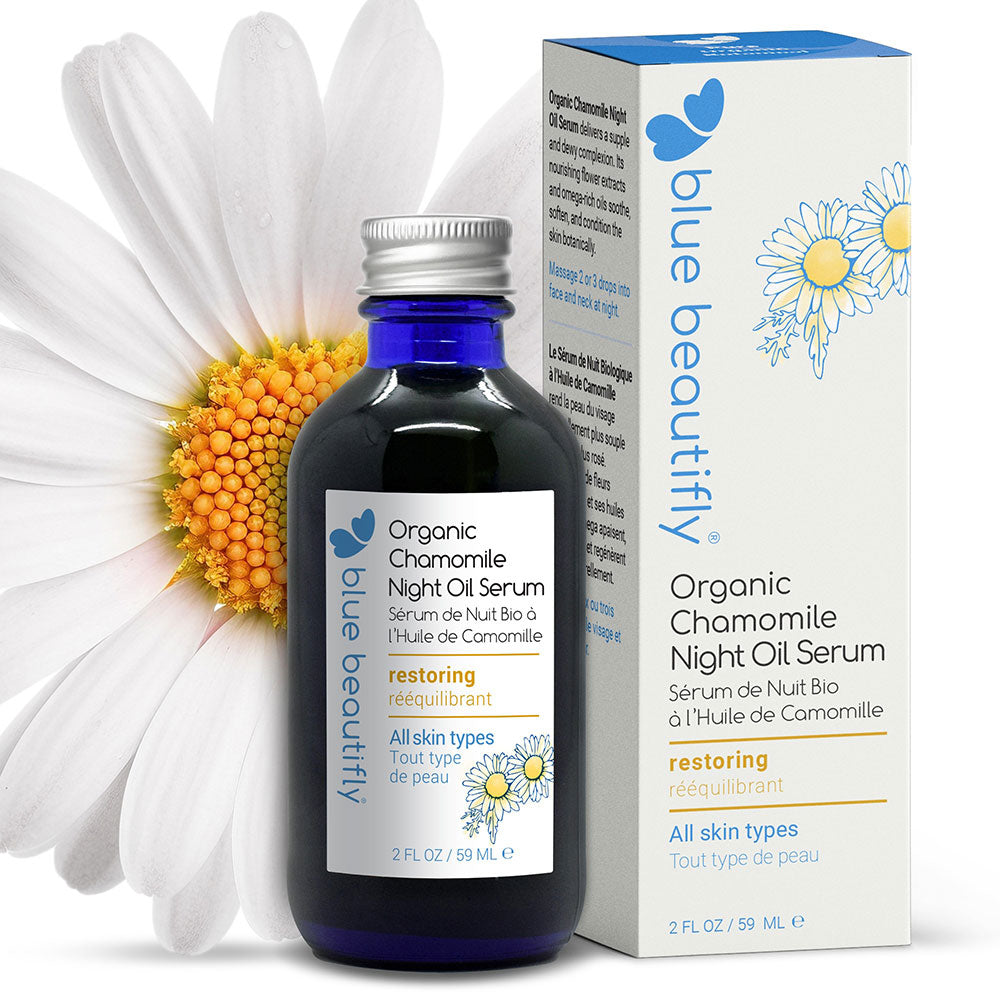 Blue Beautifly Organic Chamomile Night Oil Serum 2oz