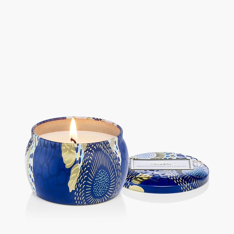 Voluspa Mediterranean Lemon Mini Tin Candle 4oz