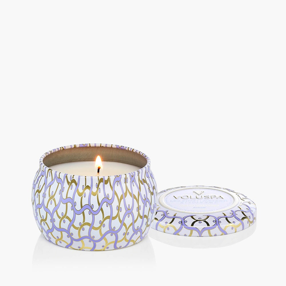 Voluspa Mountain Lavender & Chamomile Mini Tin Candle 4oz