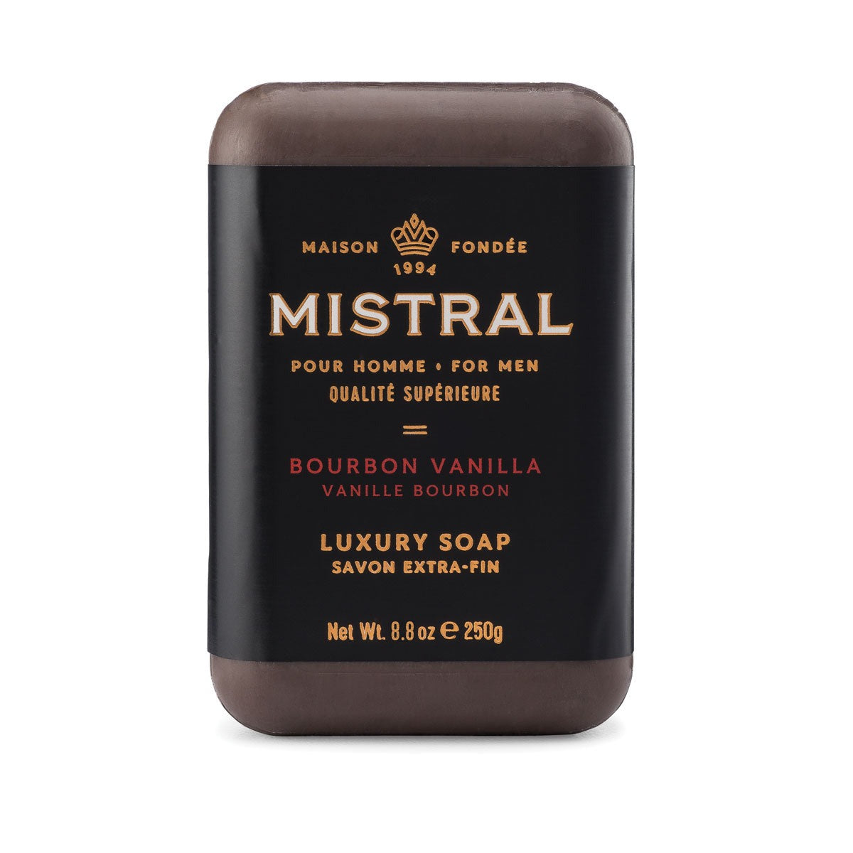 Mistral For Men Luxury Bar Soap 8.8oz - BOURBON VANILLA