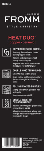 Fromm Diane NBB018 Heat Duo 1 Inch Copper Round Brush
