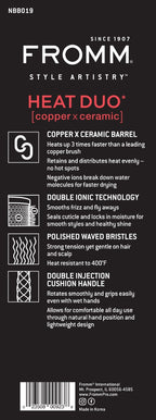 Fromm Diane NBB019 Heat Duo 1.25 Inch Copper Round Brush
