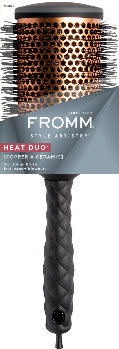 Fromm Diane NBB022 Heat Duo 2.5 Inch Copper Round Brush