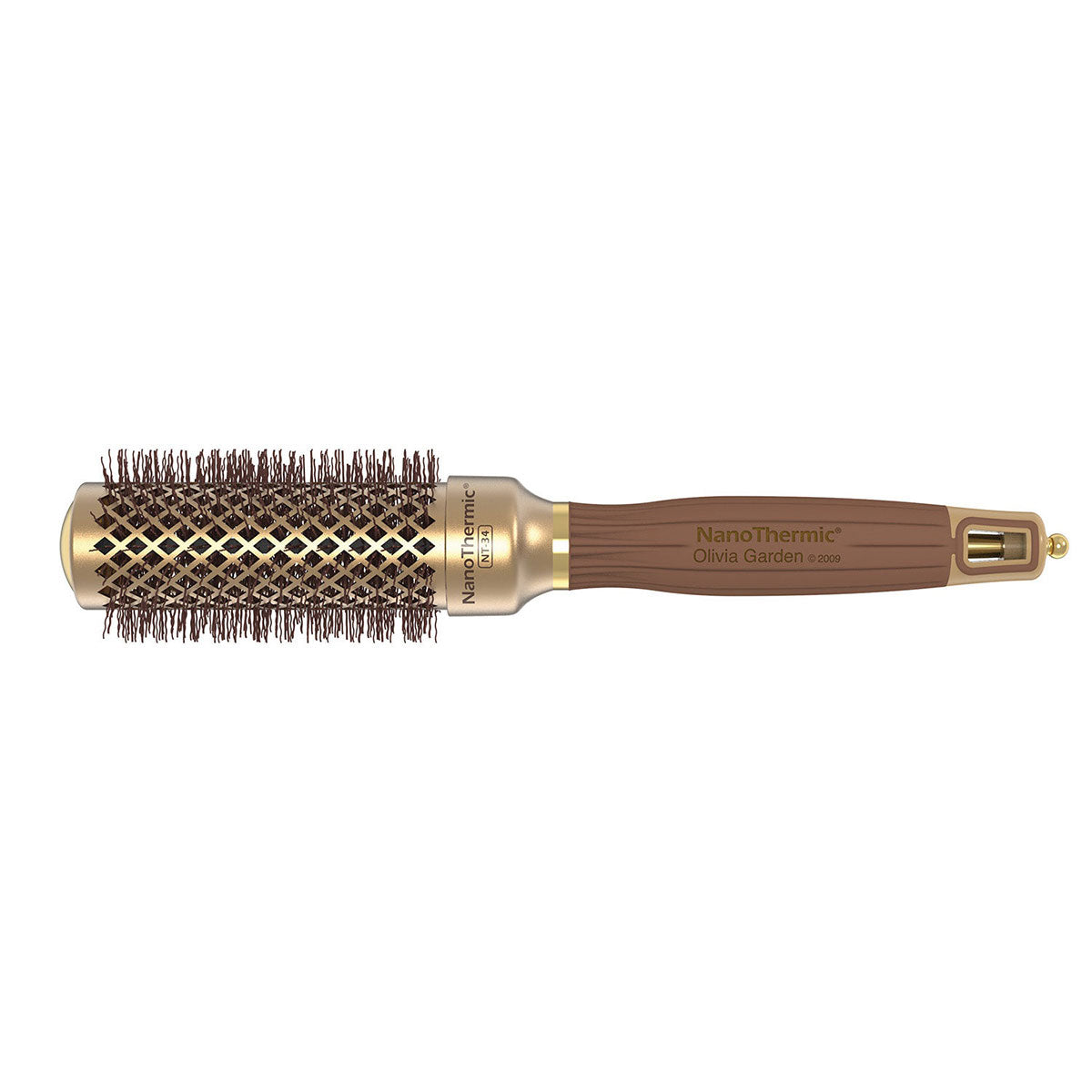 Olivia Garden NanoThermic Ceramic + Ion Round Brush - 1 1/4" (NT-34)