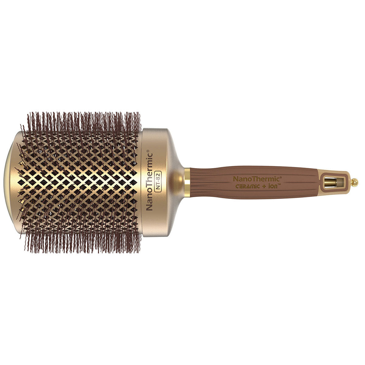 Olivia Garden NanoThermic Ceramic + Ion Round Brush - 3 1/4" (NT-82)