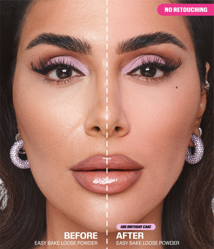 Huda Beauty Mini UBE Birthday Cake Baby Bake Loose Baking & Setting Powder
