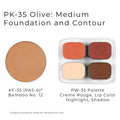 Ben Nye PK Personal Student Kit - PK-35 Olive: Medium