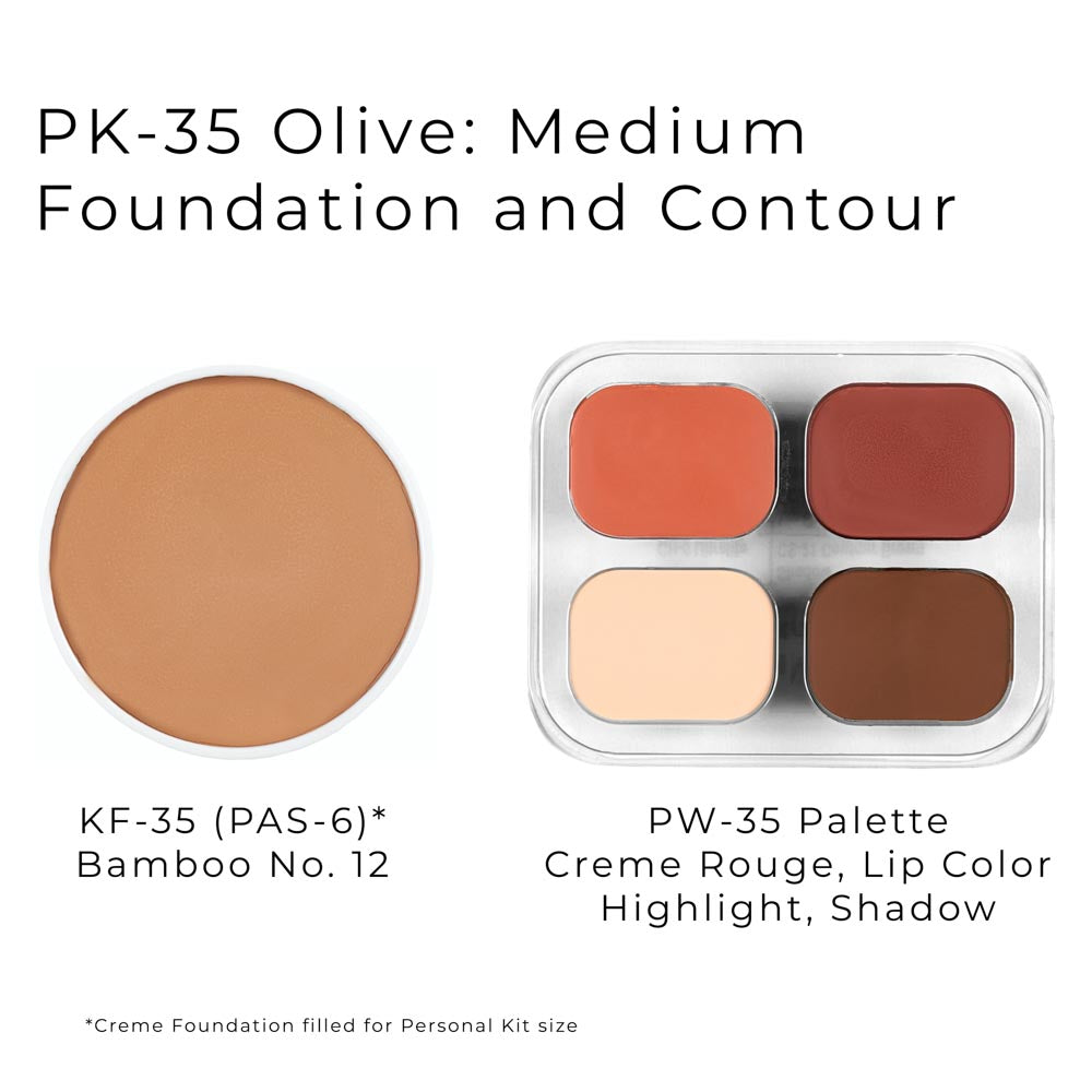Ben Nye PK Personal Student Kit - PK-35 Olive: Medium