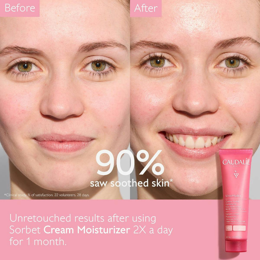 Caudalie VinoHydra Sorbet Cream Moisturizer with Hyaluronic Acid 2oz