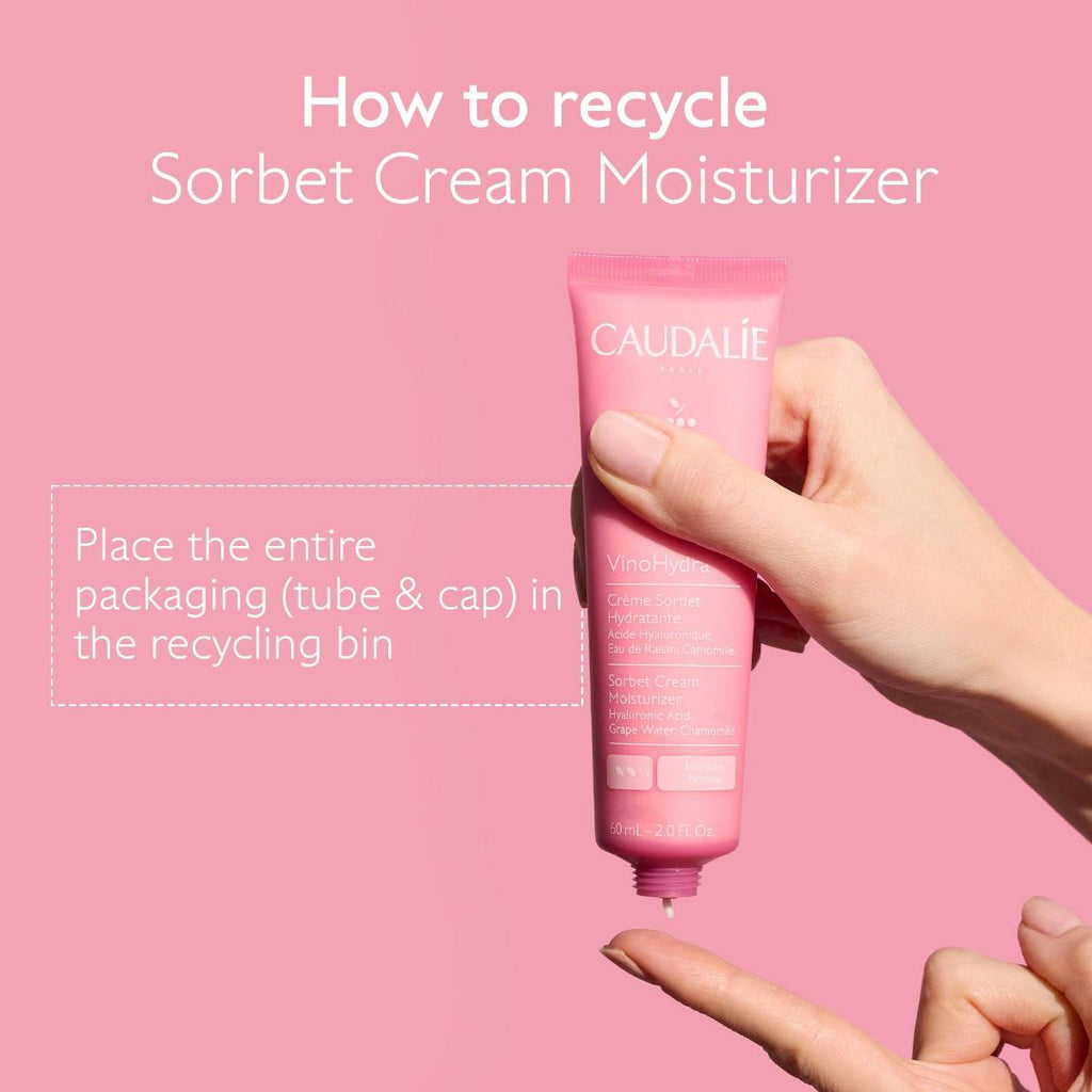 Caudalie VinoHydra Sorbet Cream Moisturizer with Hyaluronic Acid 2oz