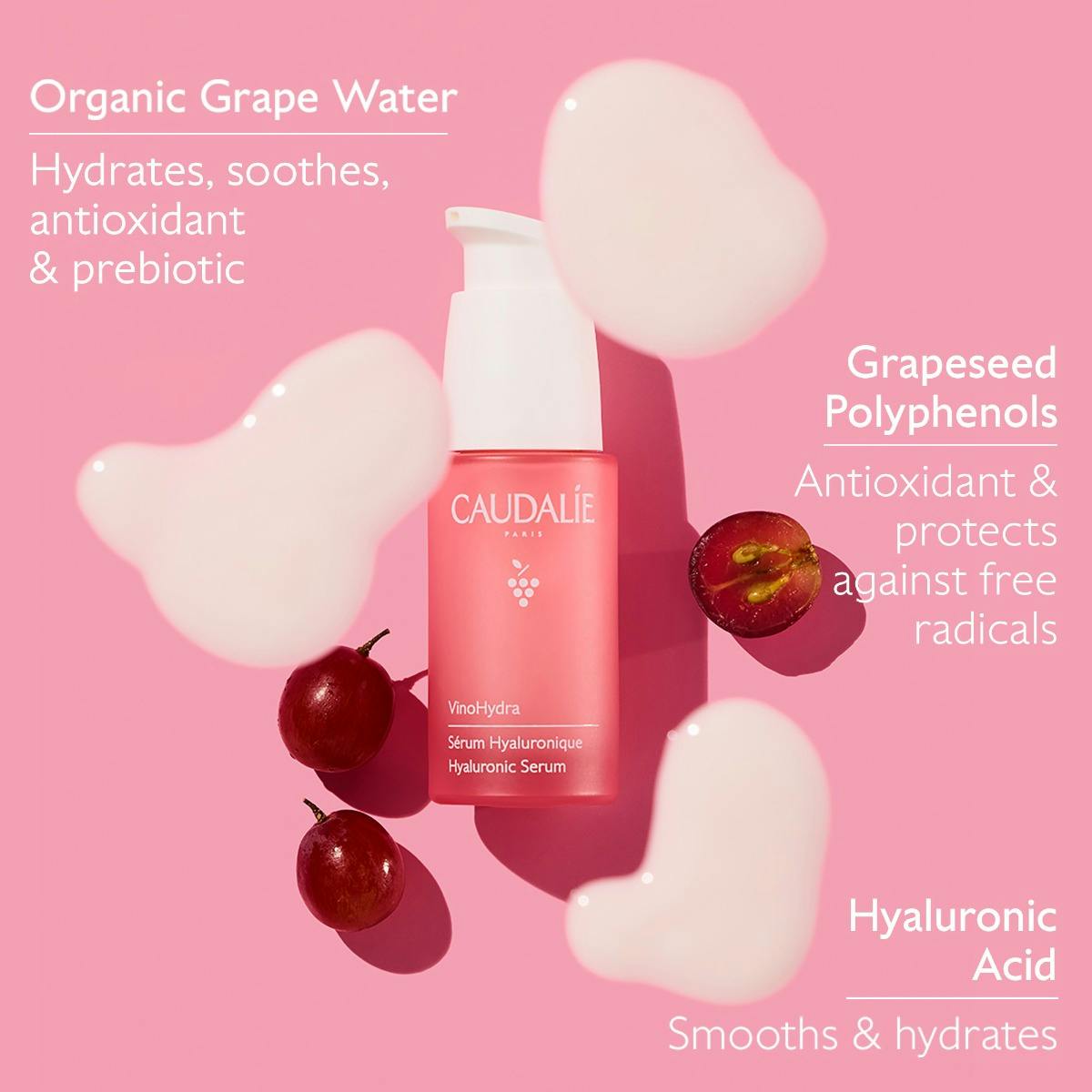 Caudalie VinoHydra Hydrating Hyaluronic Serum 1oz