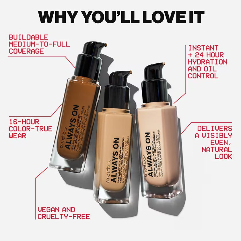 Smashbox Always On Skin-Balancing Foundation