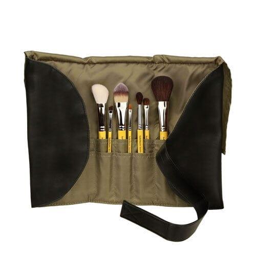 Bdellium Basic 7 Piece Brush Set with Roll-up Pouch