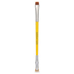Bdellium Yellow Studio 727 Double-Ended Bent Lash Fan / Flat Definer