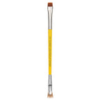 Bdellium Yellow Studio 727 Double-Ended Bent Lash Fan / Flat Definer