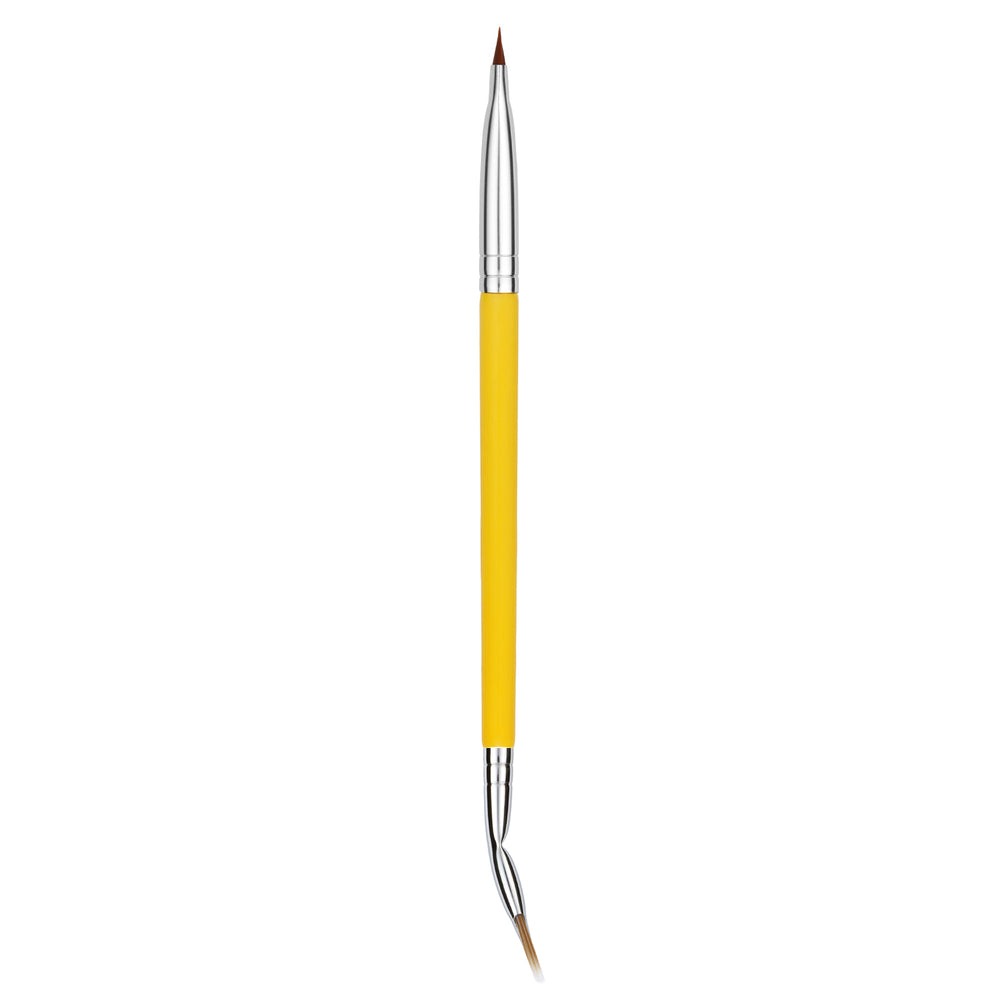Bdellium Yellow Studio 727 Double-Ended Bent Lash Fan / Flat Definer