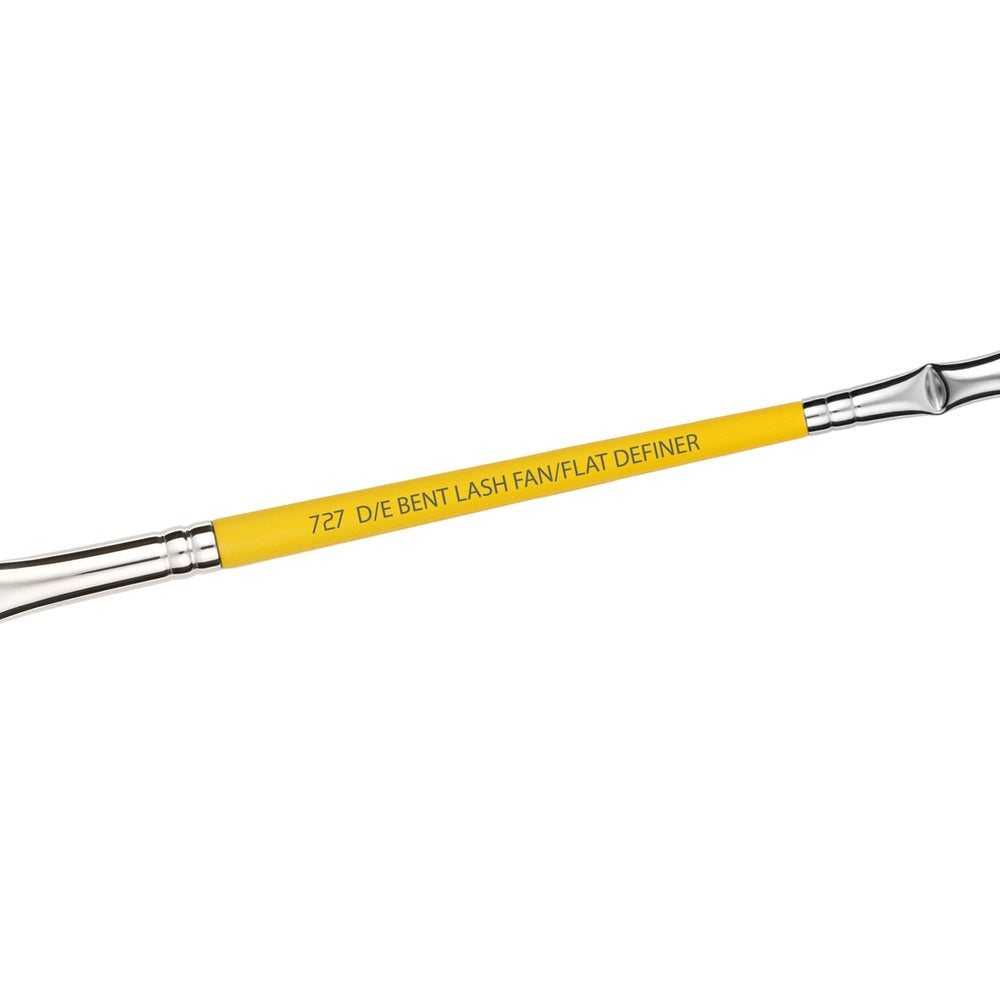 Bdellium Yellow Studio 727 Double-Ended Bent Lash Fan / Flat Definer