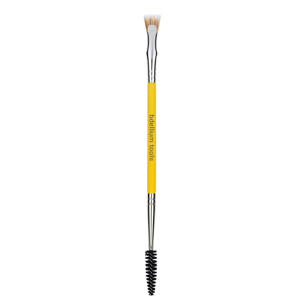 Bdellium Yellow Studio 728 Double-ended Bent Lash Fan / Spoolie